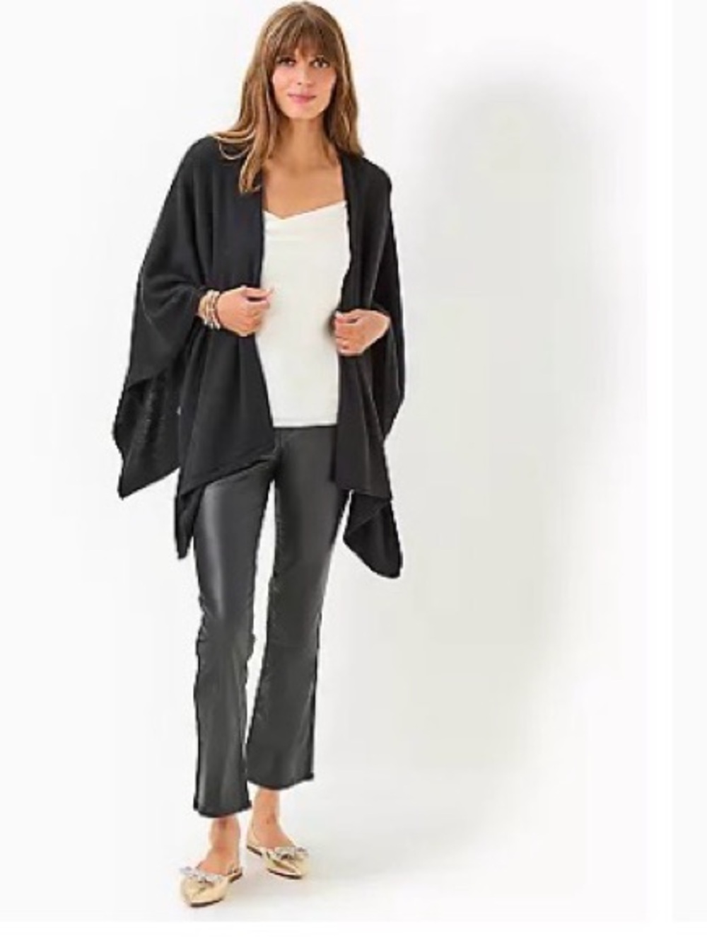 Lily Pulitzer Liza Coated Crop Flare Jean
